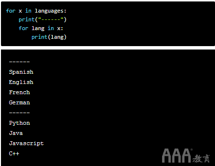 大数据分析Python For循环